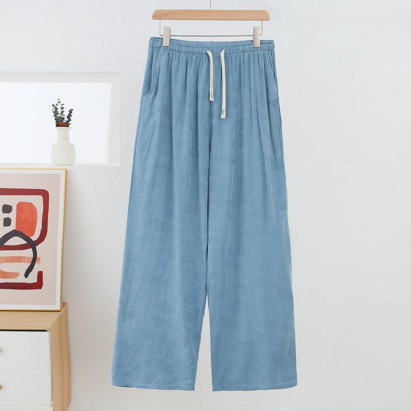 Women's Cotton Rayon Wide Leg Pants With Pockets Straight Leg Loose Plus Size Flattering Spring Summer Casual Outdoor Trousers