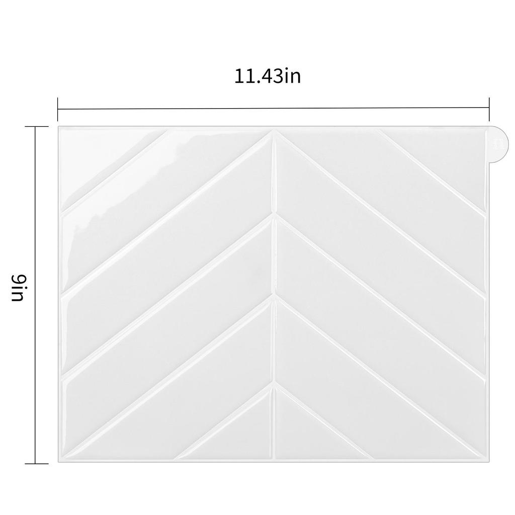 V-Shaped Waterproof Oil-Proof Self-Adhesive Decorative Wall Sticker for Home Beautification