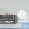 Owl Fish Sculpture Transparent Animal Figurine Creative Desktop Ornament Realistic Home Decor for