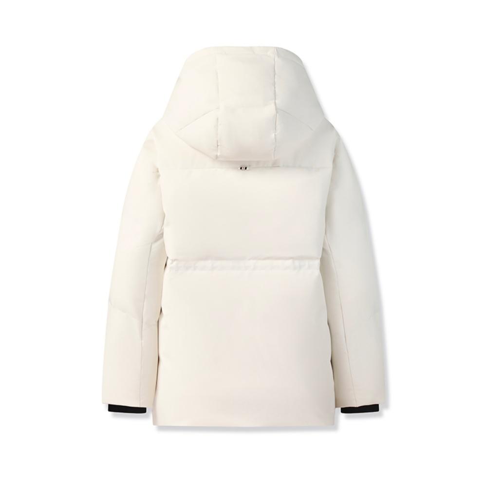 Fila Heritage Warm Fashion Comfortable Versatile Loose Mid-Length Down Jacket Women Outerwear White F11W548905FIV