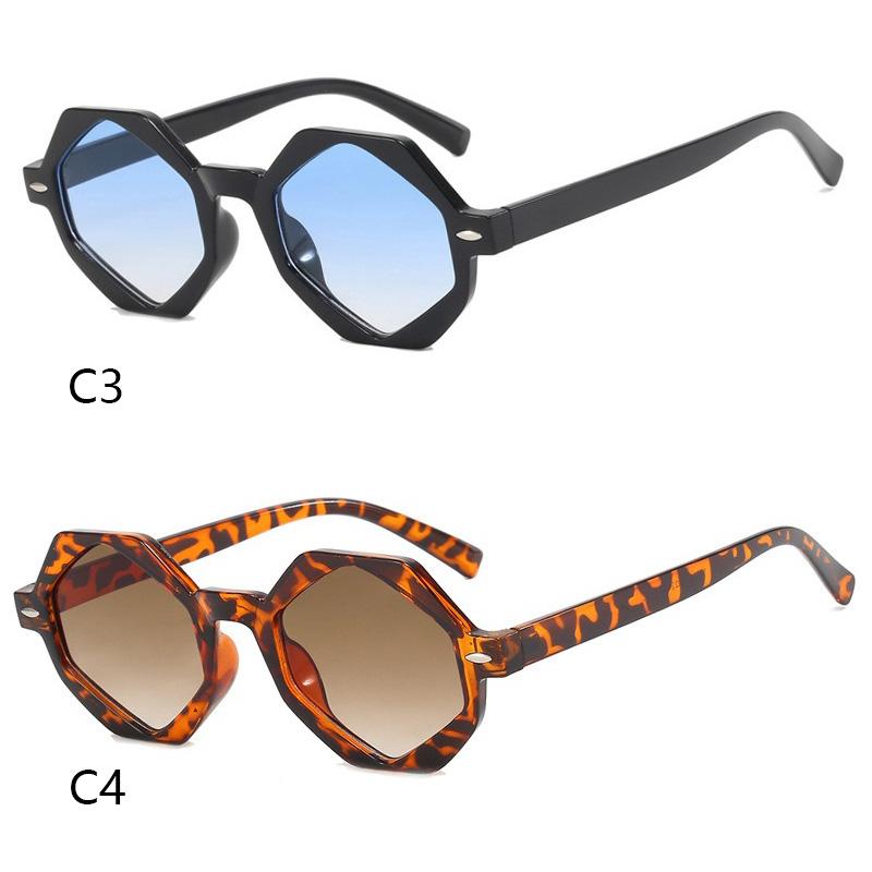 Polygon Retro Cat Eye Sunglasses Women Men High End Trend Sun Glasses Seaside Party Driving Glasses