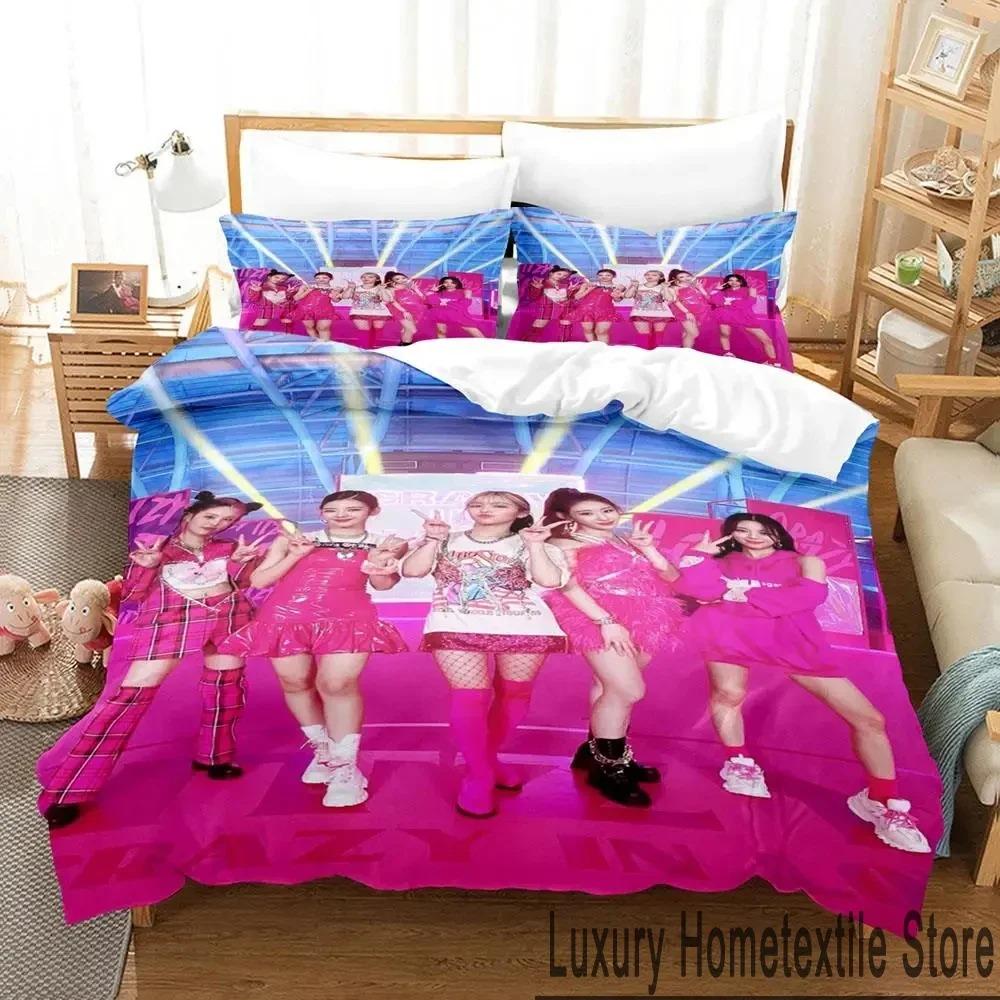3D Print Korea ITZY LOCO Bedding Set Duvet Cover Bed Set Quilt Cover Pillowcase Comforter king Queen Size Boys Adult Bedding Set