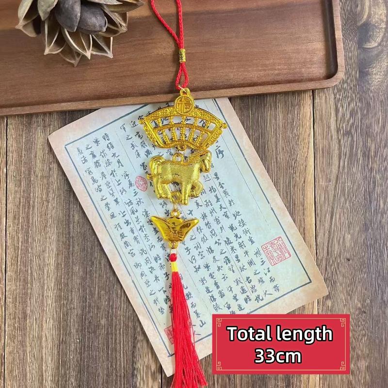 2026 New Year Lucky Decoration Year Of The Horse Wall Hanging Ornament Chinese Car Pendant Accessories Housewarming Gifts