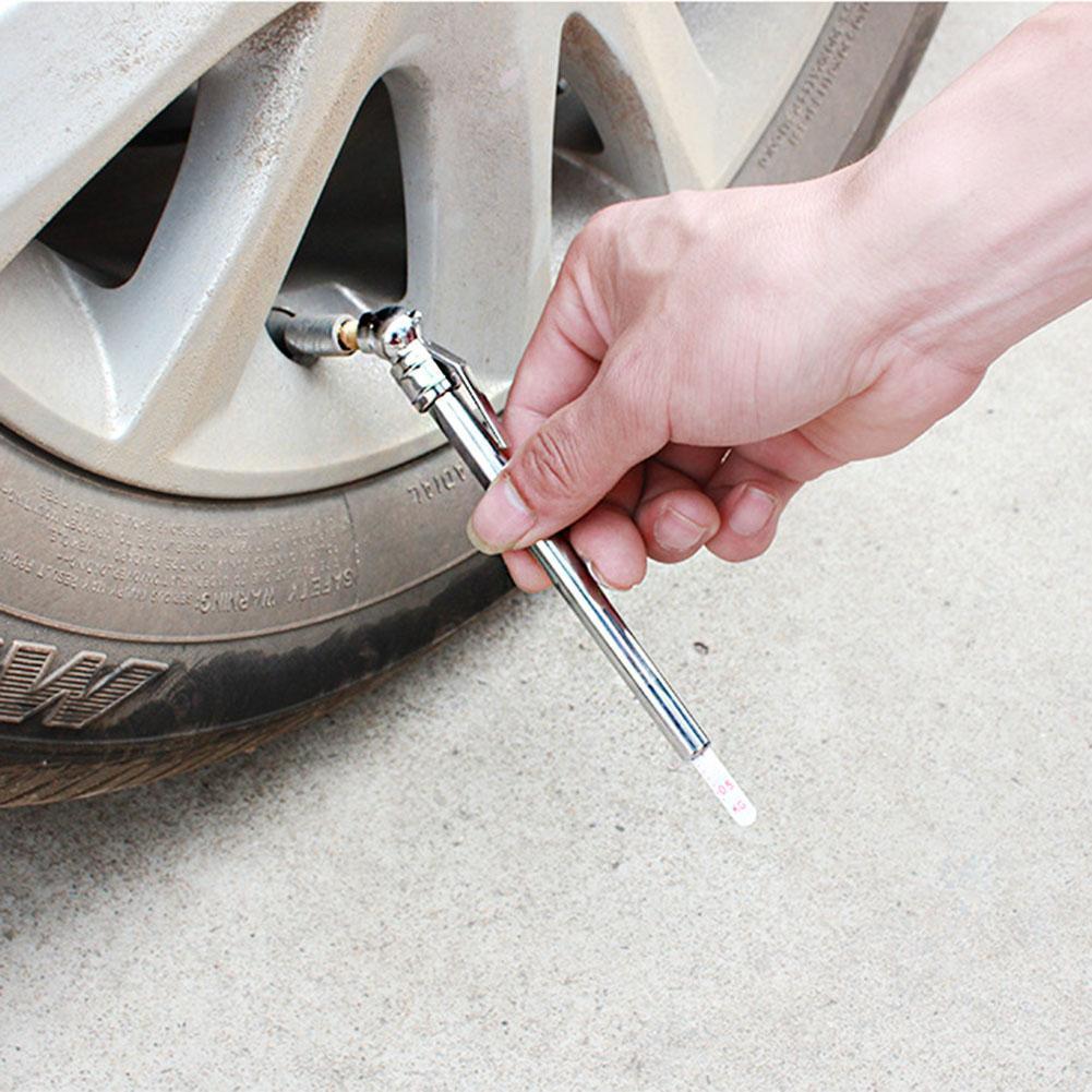 Tyre Pressure Test Meter Stainless Steel Pen Shaped Car Vehicle Tire Pressure Gauge 5-50 PSI Tester Motorcycle Car Accessories China Mainland