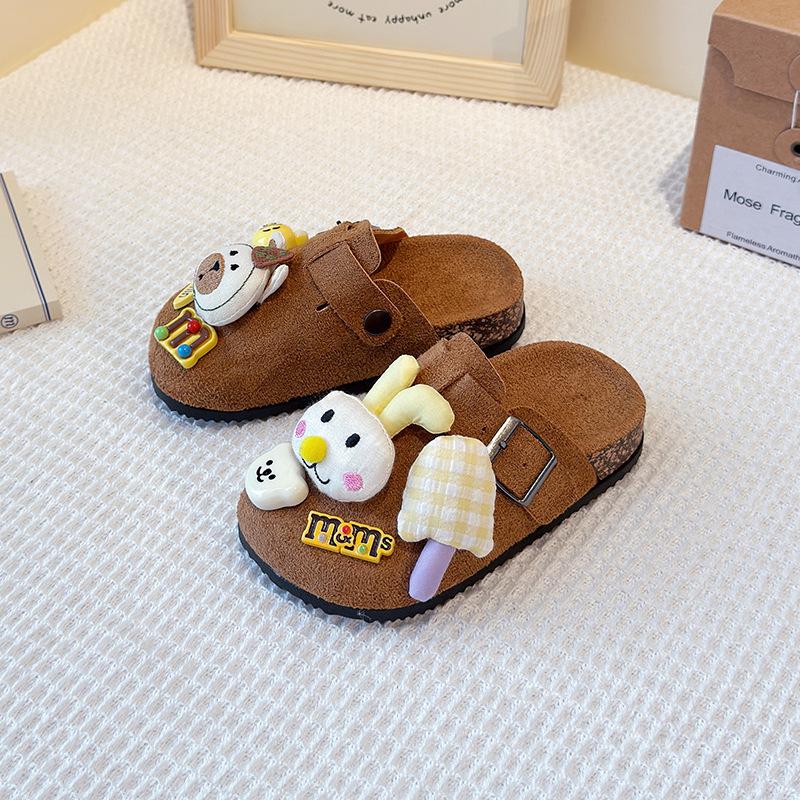

Жіночі та дитячі шльопанці Birkenstock у ретро-мультяшному лісовому стилі - Милі, універсальні, теплі для весни/осені 14cm (Size 24-25, runs small) хакі