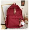 Nylon Student Backpack With Multiple Pockets For Daily Use And Load Reduction