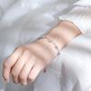 VENTFILLE S925 Sterling Silver Opal Moonstone Crystal Double Layer Bracelet for Women Lucky Jewelry Girlfriend Gift Wholesale