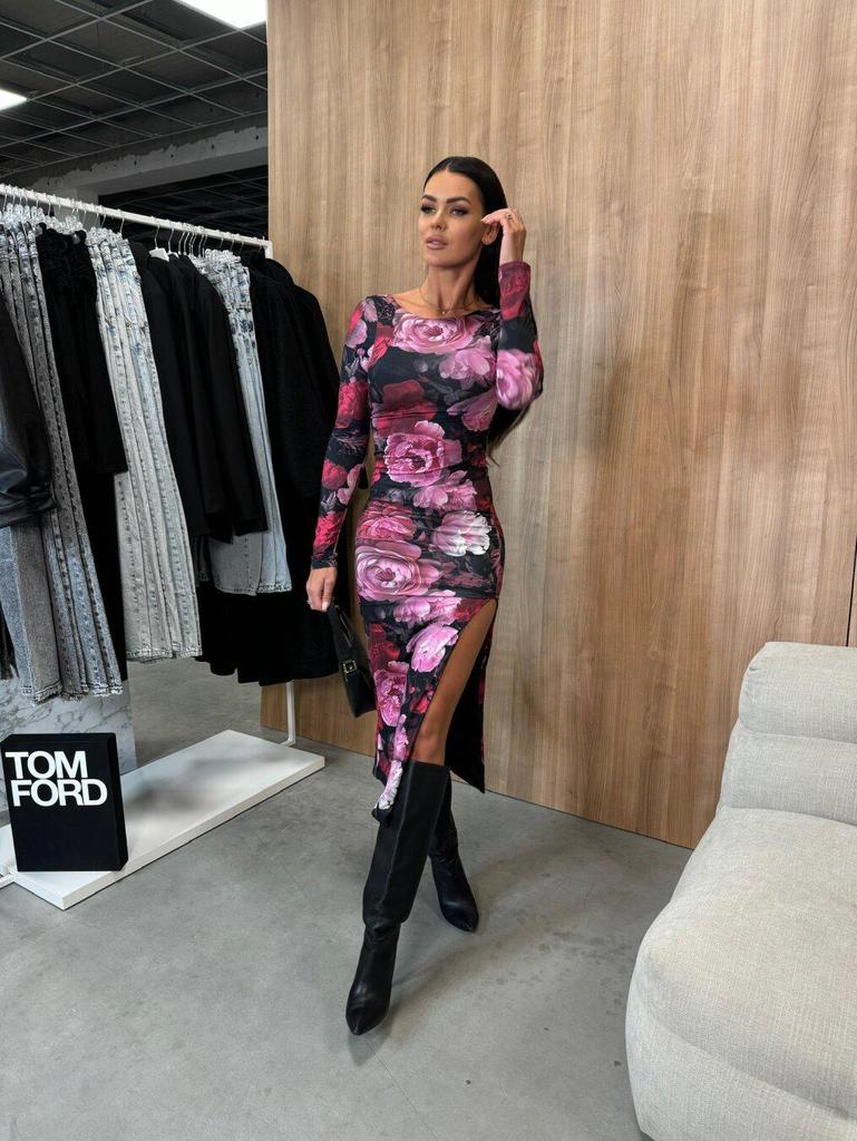 Autumn 2024 Street Style Irregular Split Dress for Women
