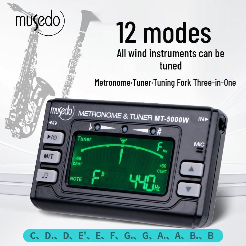 Little Angel MT5000W Brass and Wind Instrument Tuner & Metronome - Flute, Saxophone, Trumpet, Dizi No Size