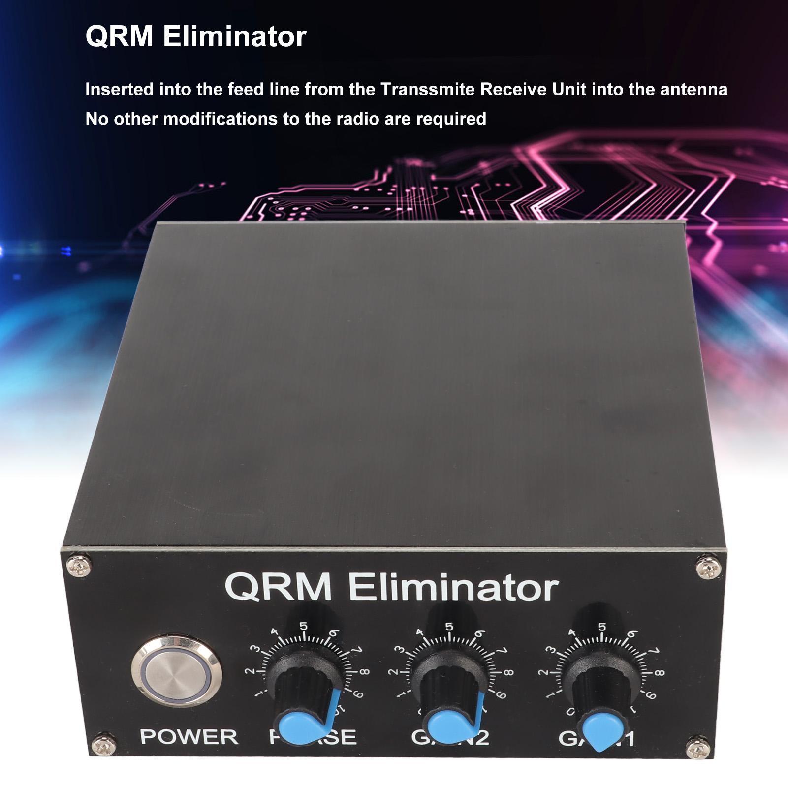 

QRM Eliminator X Phase HF Bands 1,8 МГц‑30 МГц Регулируемый встроенный PTT Control Алюминиевый сплав Сигнал