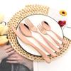 30Pcs Fashion Golden Dinnerware Set High Quality Stainless Steel Cutlery Set Dinner Knife Fork Silverware Flatware Set