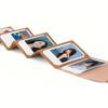 6-Inch Photo Postcard Sleeve (1 Pc) - DIY Accordion Folding Album for Storage
