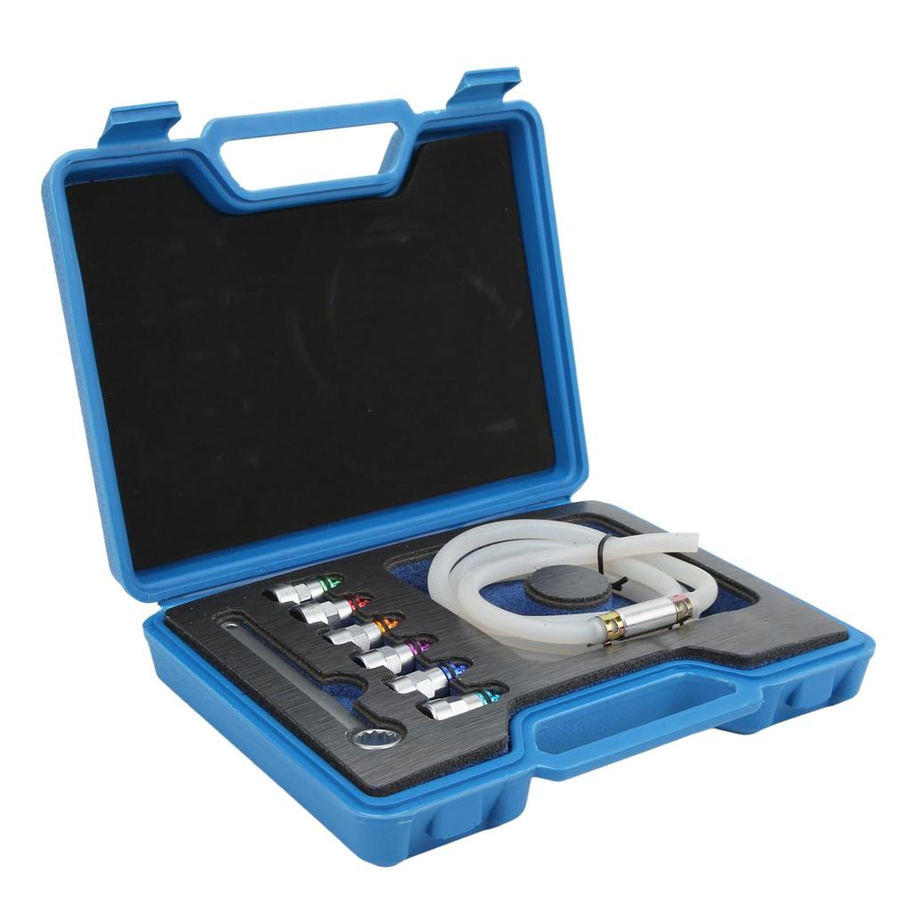 [JP] Brake Bleeder Wrench Kit, Metal Rubber, 7-12mm, No. 6, 1 Drain Hose, for Cars, SUVs, Light Trucks, and Motorcycles
