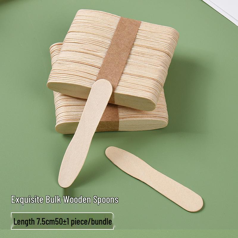 Disposable Wooden Ice Cream Tasting Spoons