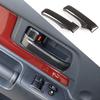 ABS Carbon Fiber Interior Door Handle Cover Trim For Toyota FJ Cruiser 2007-