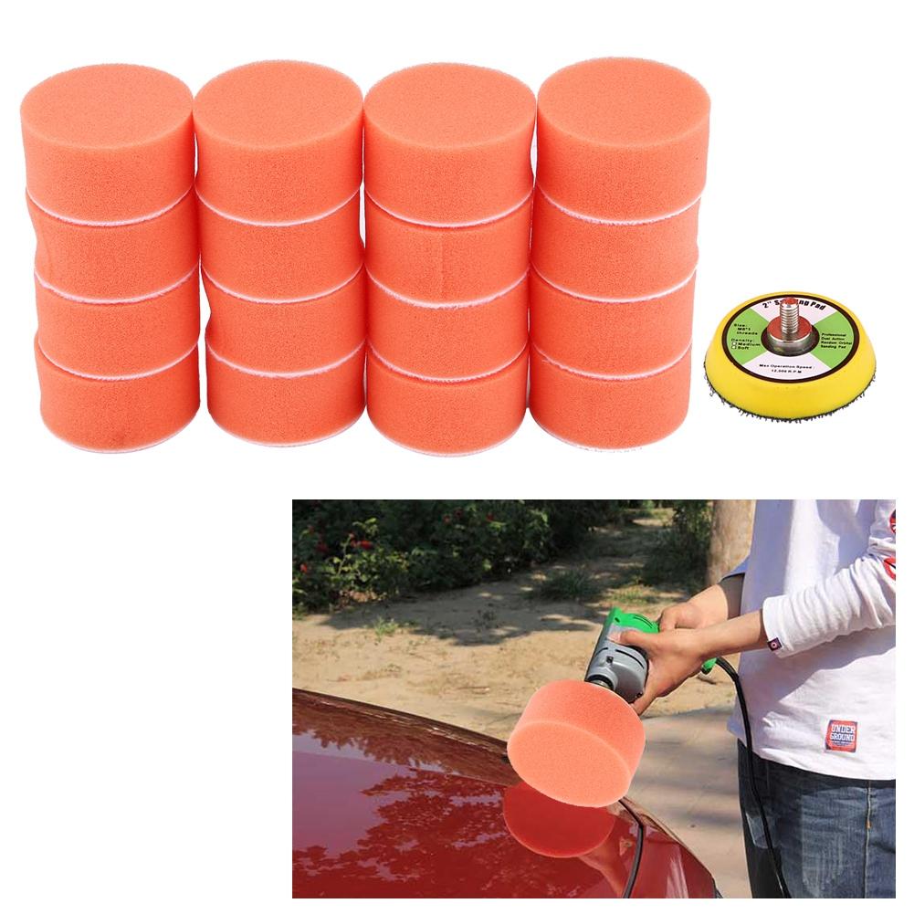 17Pcs 2-Inch Sponge Buffing Polishing Pad Kit for Car Polisher