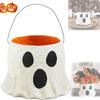 Ghost Vase Gift, Cutest Ghost Bucket Halloween, 2024 New Ghost Flower Pot, Ghost Candy Bowl Decor,Treat Buckets Outdoor Garden