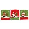 Home Xmas Snowman Santa Claus New Year Decor Chair Cover Chair Back Covers Christmas Decoration