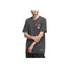 Adidas Letter Print Crew Neck Loose Short Sleeve T-Shirt Men Tops Grey IP3964