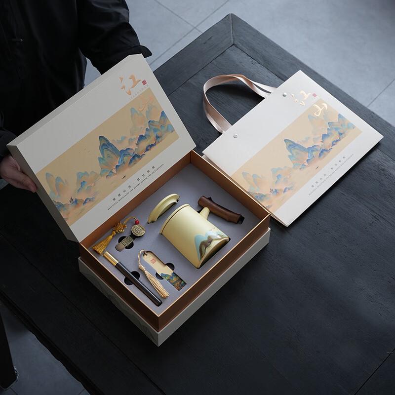 Cypress Wood Themed Business Gift Set