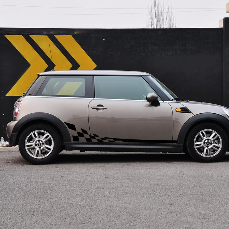 Car Door Side Stickers For Mini Cooper R56 R57 R58 R50 R52 R53 R59 R61 Countryman R60 F60 F55 F56 F54 Racing Sport Decal