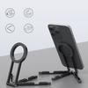 Double Side Magnetic Mobile Phone Holder Phone Tripod Stand for Phone 16 Mini Aluminium Bracket Quick Mount Pocket Stand