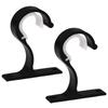 Aluminum Alloy Curtain Rod Brackets Adjustable Rod Holder for Curtains or Wardrobes Pack of 2