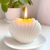 3D Shell Shaped Candle Silicone Mold Fan-shaped Striped Shell Scented Candle Plaster Making Mould Epoxy Resin Molds Home Decor