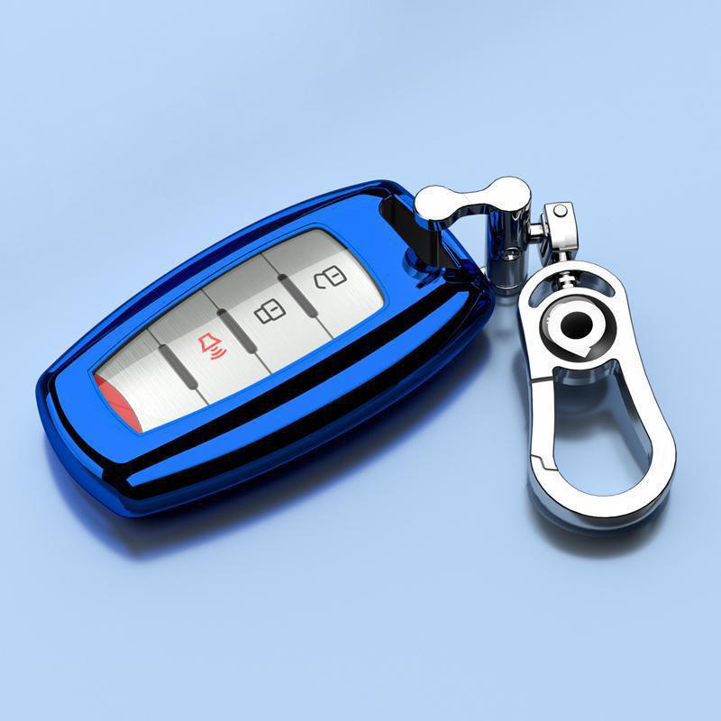 Great Wall Poer Key Case (19-24): Elite 2.4T Protective Shell with Hanging Buckle for 4WD Navigator