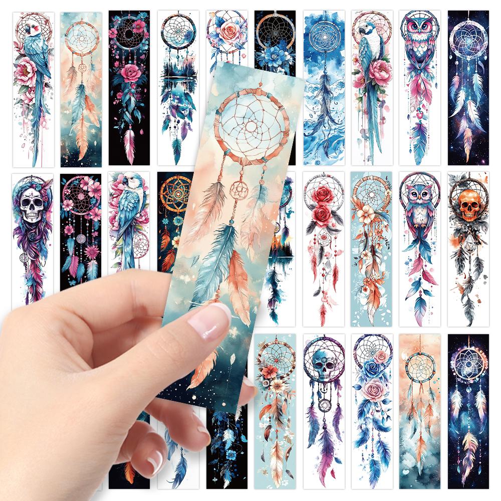 32pcs, Abstract skull bookmark, suitable for back-to-school season, Christmas, Halloween, teachers, readers, and birthdays.