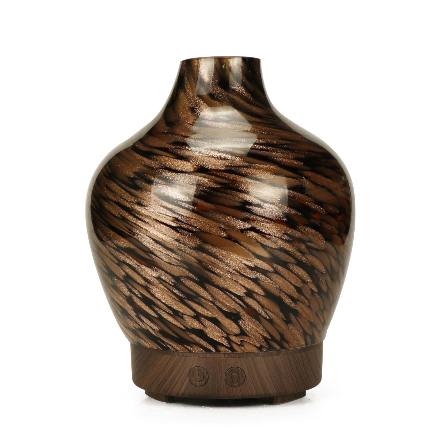 Ultrasonic Glass Aromatherapy Diffuser & Humidifier with Essential Oil Lamp