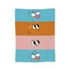 Gumballs Face Flannel Blanket Customized Throw Blanket for Home 150*125cm Plush Thin Quilt,