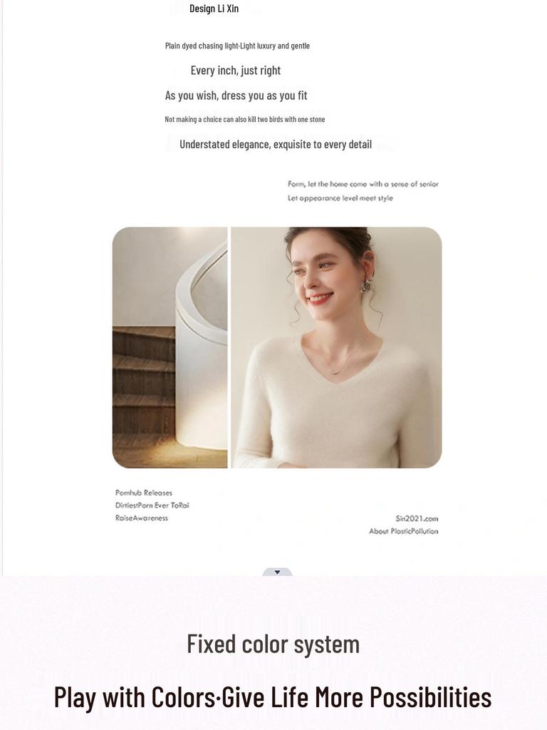 Women's Soft Cashmere Sweater: Loose, Versatile Knit for Autumn & Winter