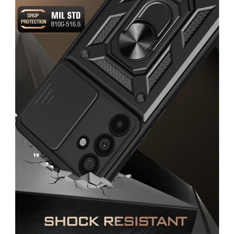 Funda Deslizante para Cámara para Samsung Galaxy M55 M54 M53 M52 M51 M23 M33 M14 5G Soporte Anillo Magnético para Coche Protección de Silicona Cubierta de Teléfono