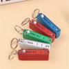10 Segment Keychain Plastic Folding Ruler Portable Pocket Measuring Tool with Inch and Centimeter Scale for DIY Handyman