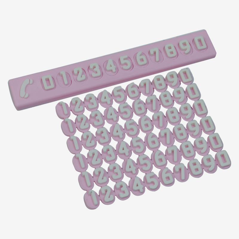 Colorful Car Phone Number Plate: Temporary Parking Solution & Interior Accessory