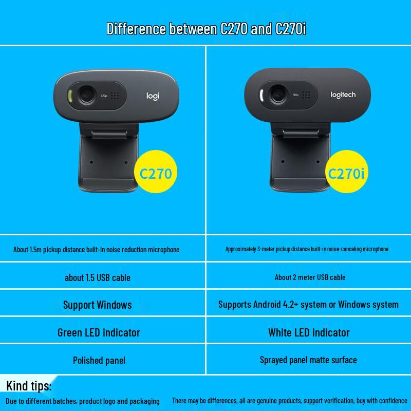 Logitech C270i HD Webcam