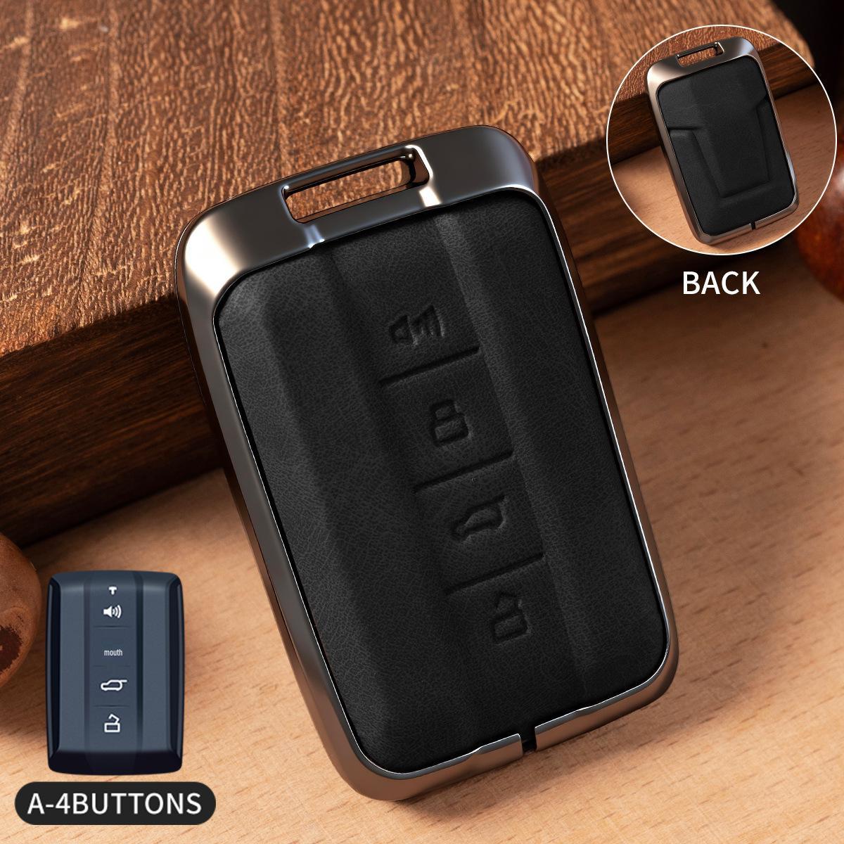 Fits New Cyber Tank 300 Key, Wey Tank 500 Key Shell, and Protective Cover Crazy Horse Leather
