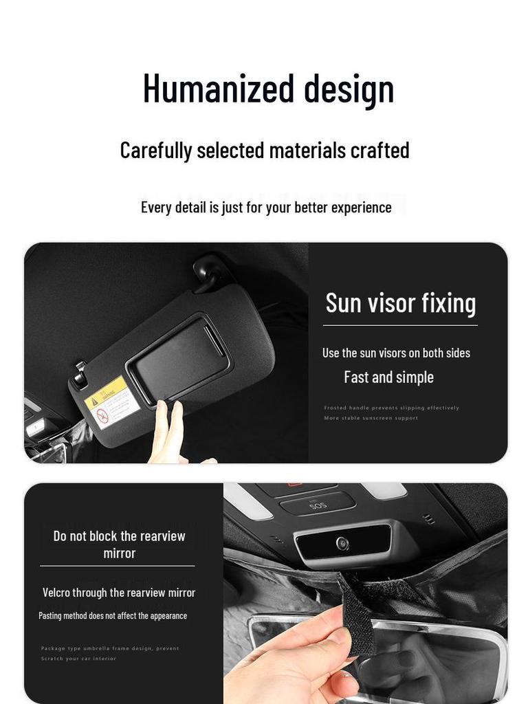 Letao L60 Front Windshield Sunshade: Heat-Insulating Interior Protection Curtain