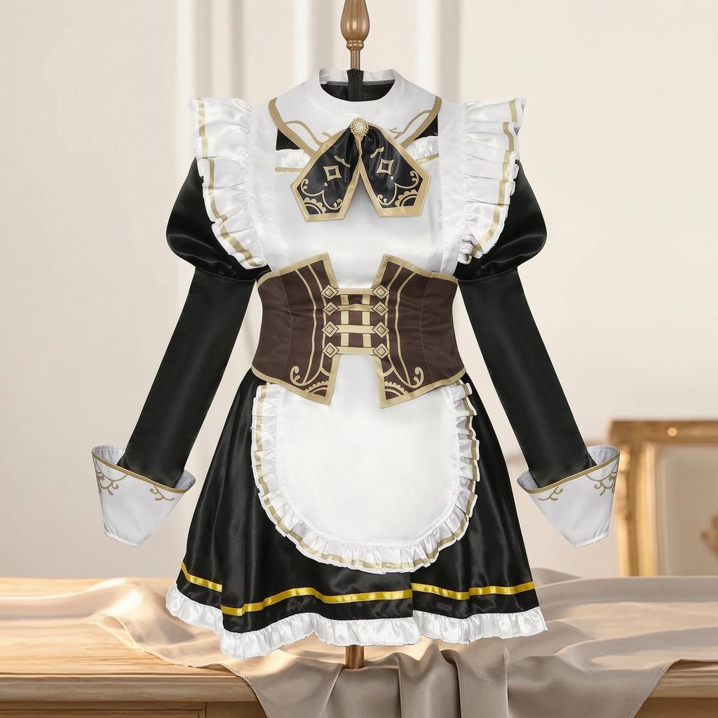 Identity V Emma Woods Gamethemed Cosplay Costume With Soft Satin Material For Role Play