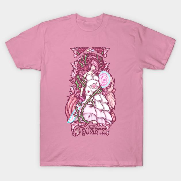 T Shirt Women Rose Art Nouveau Harajuku Print Kawaii Tshirt Summer Short Sleeve Female T-Shirt Top Tee