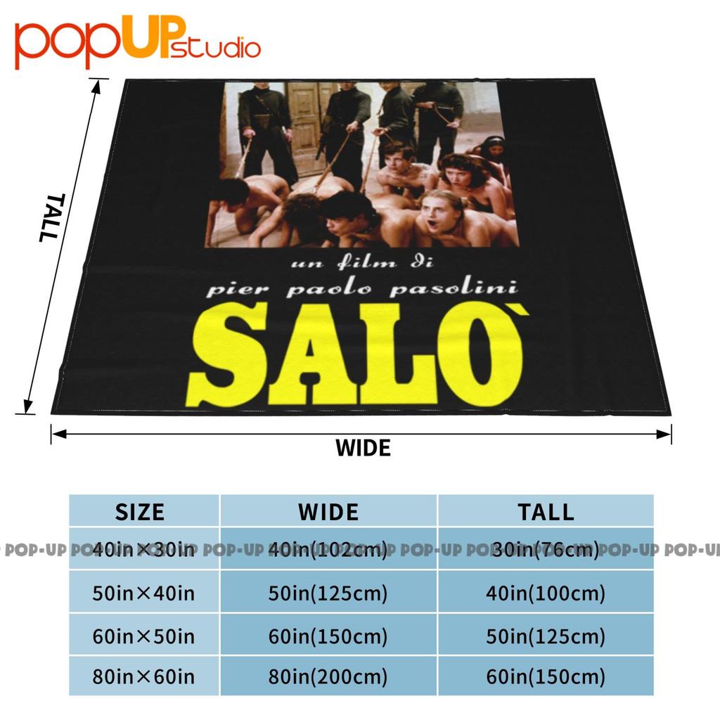 Salo 120 Days Of Sodom Movie Paolo Pasolini Horror Exploitation Ultra-Soft Blanket Quilt Winter Sofa Cover Bed Covers