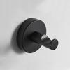 Black 304 Stainless Steel No-Drill Coat & Hat Hook for Bathroom or Entrance