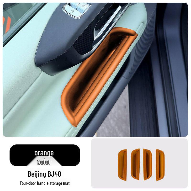 Beijing BJ40 Car Door Handle Protector & Silicone Storage Mat Set