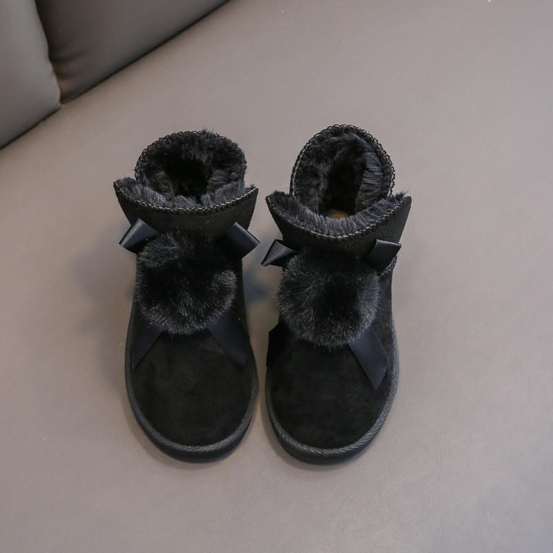 Girl's Fashion Snow Boots Boy's Thick Plush Ankel Warm Winter Boots