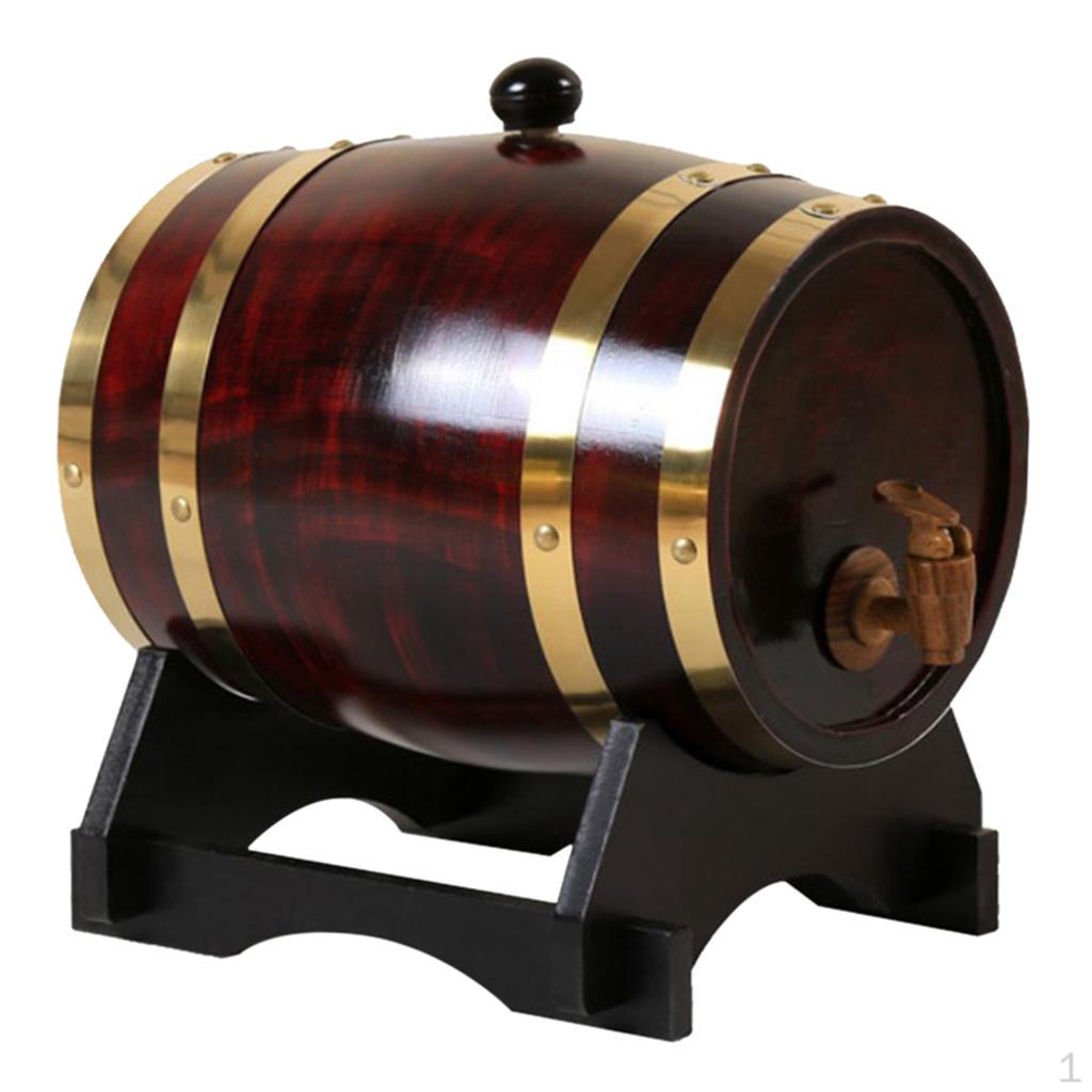 

Бочонок-диспенсер для пива, бренди, рома, портвейна 1.5L Retro Wine Red