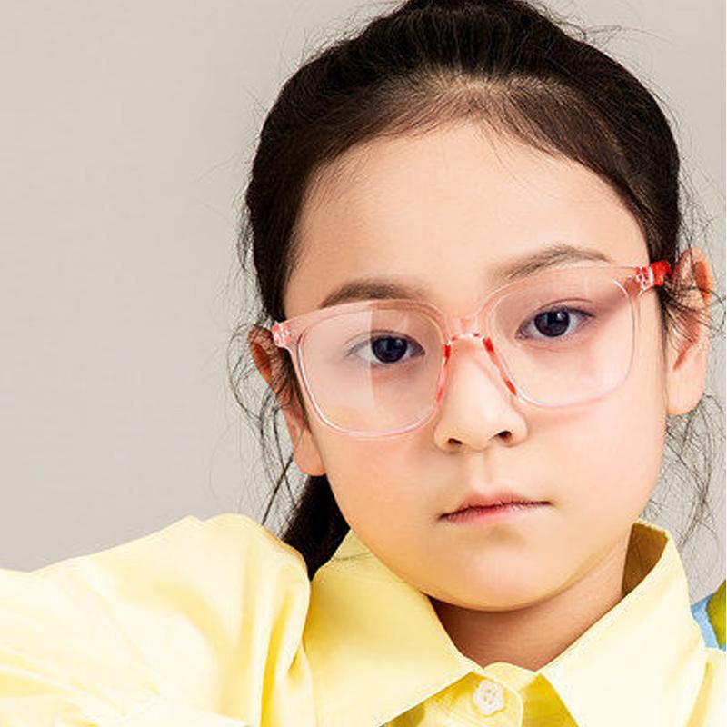 Anti-blue Light Glasses Luxury Square Children Eyewear Fashion Cute Kid Eyeglasses Blue Light Blocking Boy Girl Computer Eyeglas