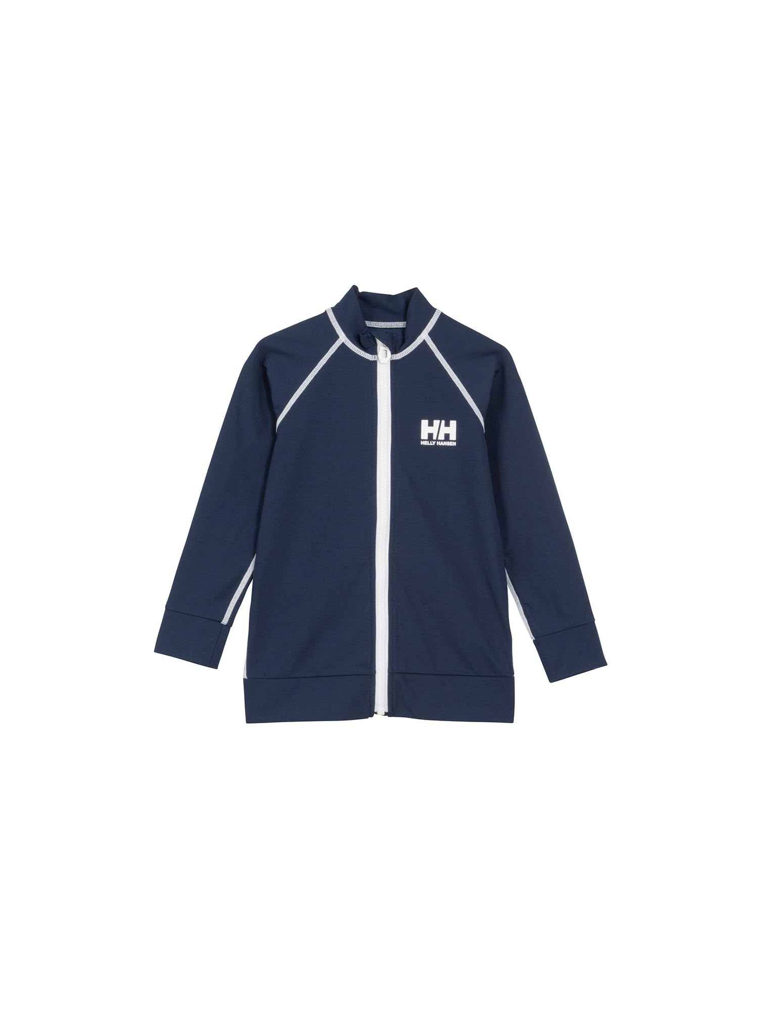 Детский рашгард Helly Hansen с длинным рукавом, на молнии по всей длине, защита от УФ, унисекс, HJ82415, Цвет: Ocean Navy, $130