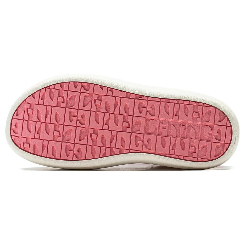 Li Ning Puff Platform Non-Slip Wear-Resistant Low-Top Casual Shoes Women Sneakers Pink White AZGT026-9