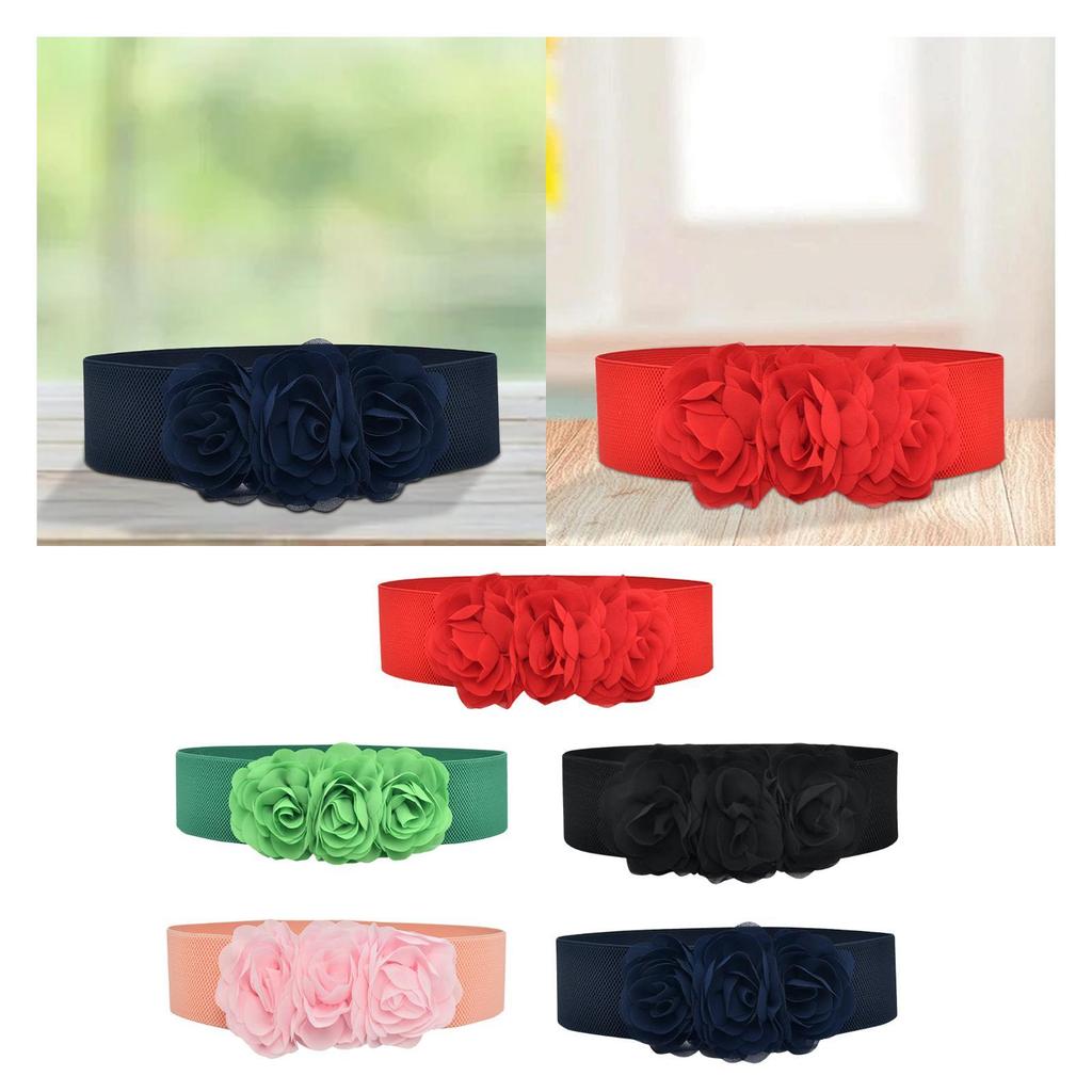 Elastic Waist Belt Chunky Wide Belt for Women for Dress Maxi